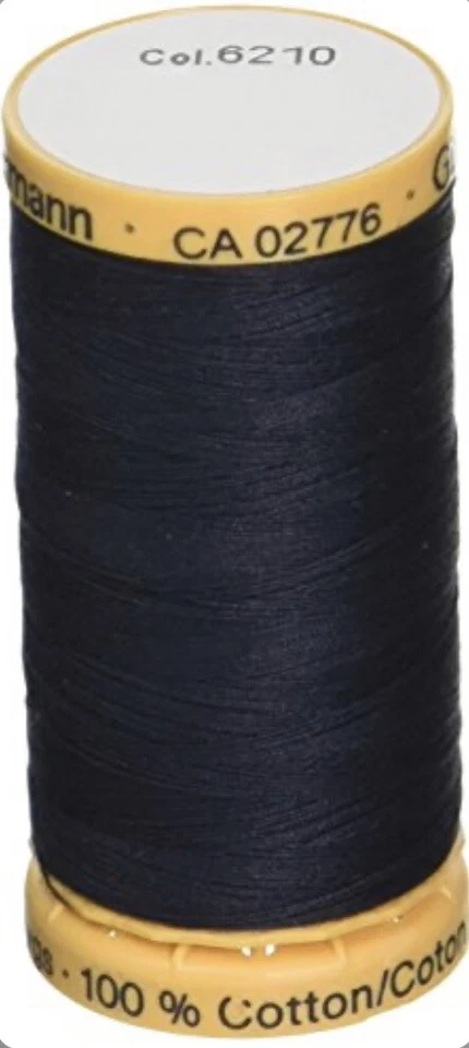 Gutermann Natural Cotton Thread 274 yards-Charcoal, 251C-6210 - Image 1 of 4