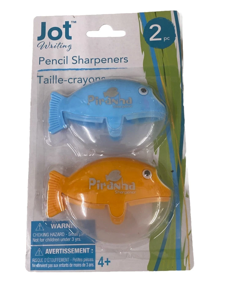Новый! 2 точилки для карандашей PIRANHA CHOMP Jot - Изображение 1 из 1