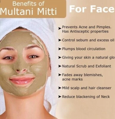 Pure And Natural Raw Multani Mitti/Fuller's Earth 1000G,Use For Face & Hair Pack - Image 1 of 4