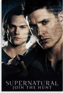 Supernatural TV Serie Dean & Sam Winchester Poster Kunst Gemälde Wanddeko - Bild 1 von 8
