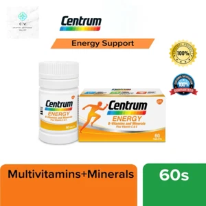 8 BOXES 60s New Centrum Energy B-Vitamins and Minerals + Vitamin C & E - Picture 1 of 10