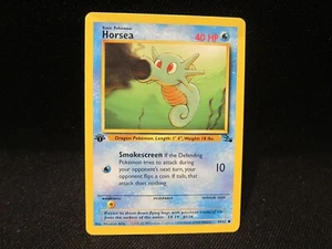 Horsea - 1st Edition Fossil Set Pokemon #48/62 - Near Mint - Mint  - Picture 1 of 6