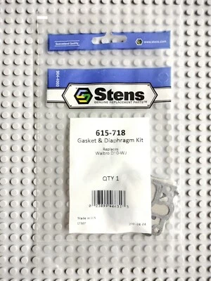 NUEVO STOCK ANTIGUO STENS 615-718 DIAFRAGMA Y JUNTA REEMPLAZA WALBRO D10-WJ Foto 1 de 2