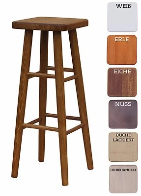 BARSTUHL BUCHENHOLZ HOCKER NEU 82CM HOCH - Bild 1 von 2
