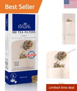 Biologisch abbaubare Teefiltertüten - praktischer Einweg - groß 100 Stück - Bild 1 von 7