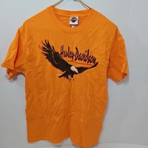 Harley Davidson Crew Neck T-Shirt Herren ORANGE Gr. MEDIUM Seattle 2006 Single S - Bild 1 von 8