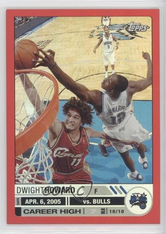 2005-06 Topps Big Game Red /99 Dwight Howard #81 HOF - Image 1 of 2