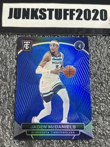2024-25 Totalmente Certificado Jaden Mcdaniels/99 Azul Espejo Holo Sp Color Match 129 - Imagen 1 de 5