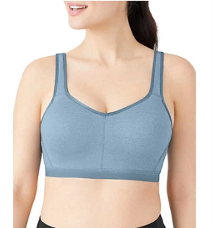 Wacoal 34D High Impact Underwire Sports Bra 855229 Blue #82106