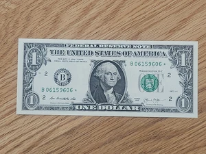 2013 B RARE DUPLICATE FORT WORTH $1 STAR NOTE UNC/GEM B06159606* 3 OF 3 Cons SER - Picture 1 of 5