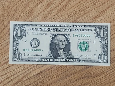 2013 B RARE DUPLICATE FORT WORTH $1 STAR NOTE UNC/GEM B06159606* 3 OF 3 Cons SER - Image 1 of 4