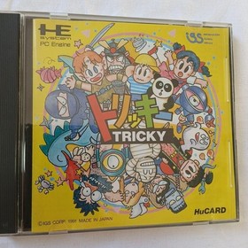 PC Engine Tricky HuCARD Game, Tested, Clean Case, Manual Included, Japan