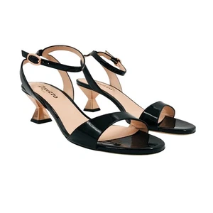 Sandali scarpe donna Repetto neri in pelle con tacco misura EUR 41 UK 7,5 US 10 - Foto 1 di 17