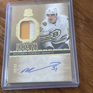 Matthew Poitras #/99 2023-24 Upper Deck The Cup Rookie Signature Materials - Picture 1 of 2