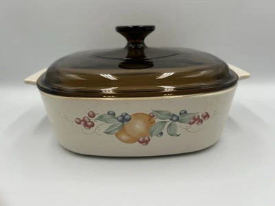 Cazuela Corning Ware A-2-B Abundance 2 litros con tapa tintada marrón EE. UU. Foto 1 de 4