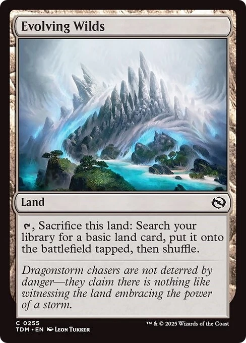 EVOLVING WILDS x4 mtg NM-M Tarkir Dragonstorm 4 Common - Image 1 of 1