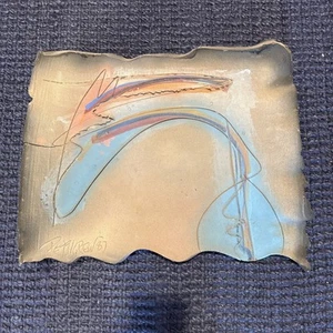 Pettigrew, Blue Platter, Ceramic, Sold By Swanson Art Gallery San Francisco - Picture 1 of 7