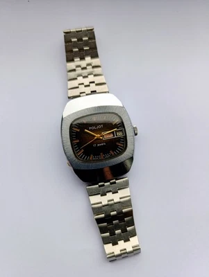 Reloj de pulsera mecánico Poljot URSS - Calibre 2628.H, esfera marrón Sunburst Foto 1 de 4