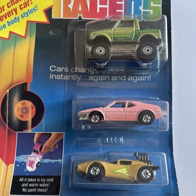 Hot Wheels Color Racers 1987 paquete de 3 Flame Runner BMW M1 Wind Splitt Street Roader Foto 1 de 4