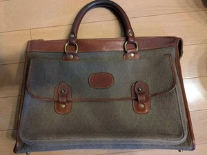 Vintage Ghurka Leather No.17 THE SATCHEL BRIEF CASE Business Shoulder BAG - Picture 1 of 6