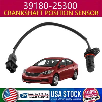 CRANKSHAFT POSITION SENSOR FOR 2015 Hyundai Santa Fe Sport 2.4L 2.0L 39180-25300 - Image 1 of 4