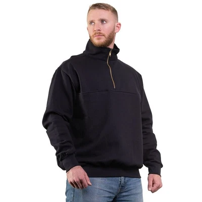 Game Workwear 870-T Firefighter's Zip Turtleneck Job Shirt NAVY SIZE XL - Image 1 of 4