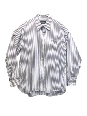 Gitman Bros Dress Shirt Mens 17/36 Blue Red Striped Long Sleeve Cotton Button - Image 1 of 4