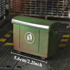 Mini bidone della spazzatura vintage modello miniatura pattumiera pattumiera oggetti di scena fai da te decorazione scena - Foto 1 di 9