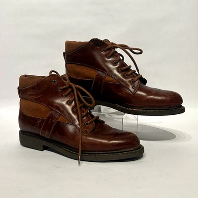 Botín Russell And Bromley para mujer talla 38 de cuero marrón con cordones estilo clásico Foto 1 de 4