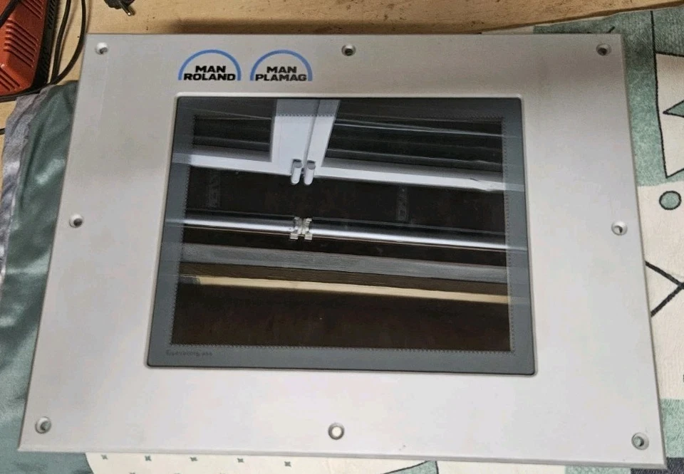 07.91691-9080 Man Roland LCD Panel Used 24VDC Touchscreen Manroland HMI - Bild 1 von 4