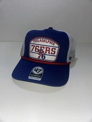 '47 Brand New Philadelphia 76ers High Post Hitch Hat Adjustable Blue NBA - Image 1 of 4