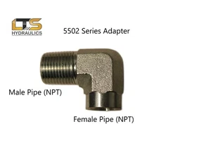 5502-02-02 Stahl 1/8" Außenrohr NPT x 1/8" Innenrohr 90° Straßenbogen Stck 1 - Bild 1 von 6