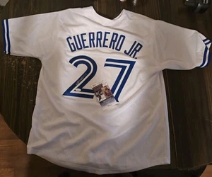 VLADIMIR GUERRERO JR Autographed Auto MLB Jersey Blue Jays Signed JSA COA - Picture 1 of 4