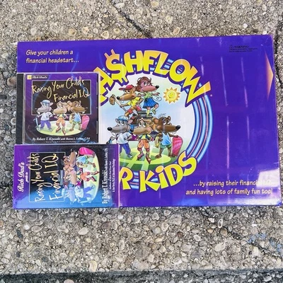 Cashflow For Kids Board Game With Audio Cassette And Book Brand New 1999 Mint - Image 1 of 4