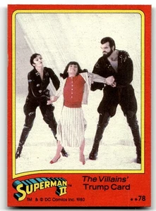 1980 Topps Superman II Card #78 The Villains' Trump Card - Picture 1 of 4