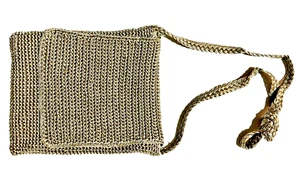 Vintage Chateau gehäkelte Hobo Bag Einheitsgröße Reißverschluss Klappe Boho Handtasche - Bild 1 von 3