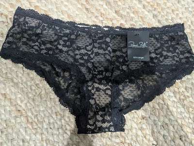 Renee Rofe Women's Black Lace Bikinis Size 8 - Image 1 of 4