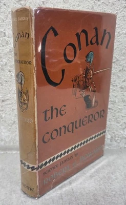 Robert E Howard Conan The Conquerer First Edition Hardcover Book Gnome 1950 DJ - Image 1 of 4