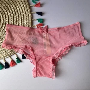 Victoria's Secret Tease Butterfly Cheeky Panty Pink Hope Small NEW - Picture 1 of 7