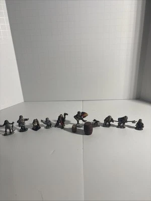 DnD Vintage Metal Miniatures Lot of 10 Plus 2 Barrels D&D - Image 1 of 3