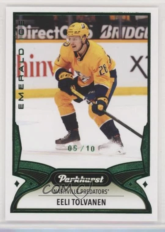 2021-22 Upper Deck Parkhurst Emerald Ice /10 Eeli Tolvanen #155 - Image 1 of 2