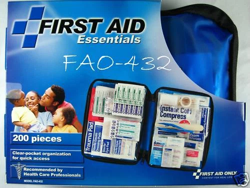All Purpose 200 pc First Aid Kit with Soft Case FAO-432 - Image 1 of 1