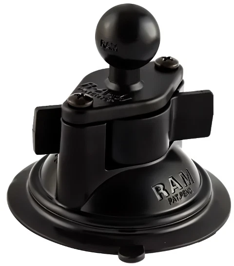 RAM Mount Locking Suction Cup with 1.0 inch Ball Metal Plate - Image 1 of 1