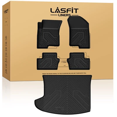 LASFIT Floor Mats for Jeep Compass 2007-2017 Waterproof All Weather Cargo Liner - Imagem 1 de 4
