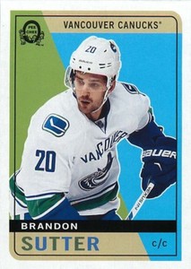 17/18 O Pee Chee Retro Brandon Sutter 332 Canucks