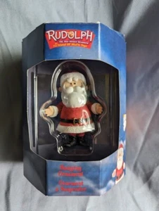 Enesco 1992 Rudolph das rotnasige Rentier Weihnachtsmann mit Geschenken Ornament Neu im Karton - Bild 1 von 3