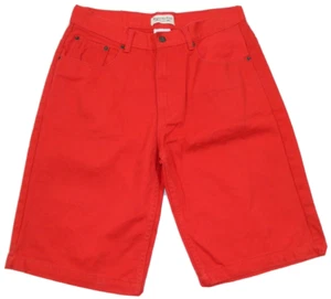 Rote Herrenshorts Beyond The Limit Denim Hip Hop lockeres Etikett 36 gemessen Größe 33 - Bild 1 von 3