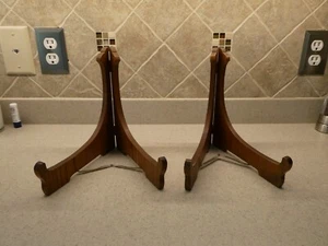Japanischer Teller/Ladeständer aus Holz Paar - Bild 1 von 2