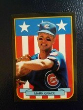 Mark Grace Chicago Cubs 1989 MVP Shield #7 Pacific Cards & Comics Odd