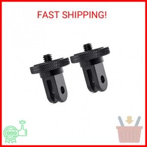 Camera Tripod Mount for Gopro Adapter, 2Pcs 1/4-20 Screw Conversion Adapter for - Picture 1 of 2